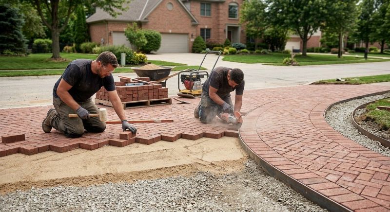 Brick Border Installation in Norwalk, CT